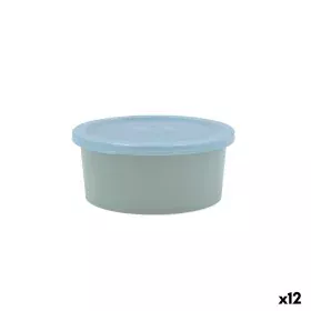 Porta Pranzo Rotondo con Coperchio Quid Inspira 470 ml Azzurro Plastica (12 Unità) di Quid, Conservazione di alimenti - Rif: ...