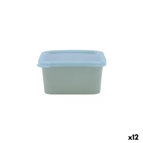 Viereckige Lunchbox mit Deckel Quid Inspira 430 ml Blau Kunststoff (12 Stück) von Quid, Lagerung von Lebensmitteln - Ref: S27...