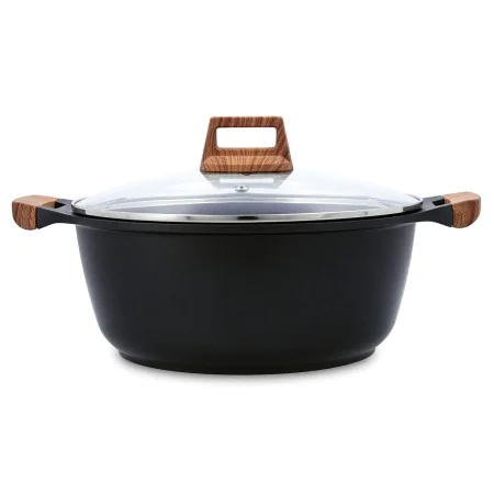 Casserole avec Couvercle Quid Karbon Aluminium fondu Noir 28 cm de Quid, Faitouts - Réf : S2710937, Prix : 34,51 €, Remise : %