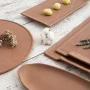 Snack tray Quid Mineral Gres Terracotta Ceramic 30 x 18 cm (6 Units) by Quid, Plates and dishes - Ref: S2710965, Price: 74,05...