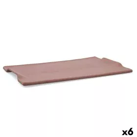 Snack tray Quid Mineral Gres Terracotta Ceramic 35 x 23 cm (6 Units) by Quid, Plates and dishes - Ref: S2710973, Price: 91,38...