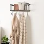 Wall mounted coat hanger Vinthera Moa Steel Black 90 x 30 x 45 cm by Vinthera, Wall Coat Racks - Ref: S2710986, Price: 17,53 ...