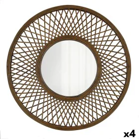 Wall mirror Vinthera Moa Rattan Natural 59 cm (4 Units) by Vinthera, Wall-Mounted Mirrors - Ref: S2711009, Price: 127,36 €, D...