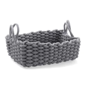 Cesta Decorativa Vinthera Moa Grigio Cotone 35 x 25 x 13 cm di Vinthera, Scatole decorative - Rif: S2711026, Prezzo: 10,59 €,...