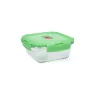 Hermetic Lunch Box Luminarc Pure Box Holy Green Glass Squared 760 ml (6 Units) by Luminarc, Food storage - Ref: S2711163, Pri...