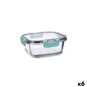 Hermetic Lunch Box Quid Purity Squared 800 ml Transparent Glass (6 Units) by Quid, Food storage - Ref: S2711169, Price: 24,67...