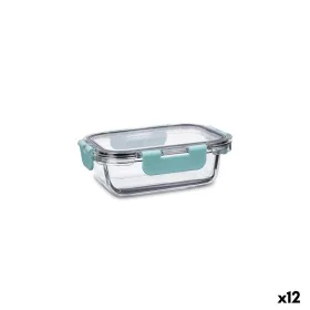 Lunchbox hermetisch Quid Purity rechteckig 370 ml Durchsichtig Glas (12 Stück) von Quid, Lagerung von Lebensmitteln - Ref: S2...