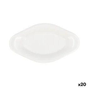 bandeja de aperitivos Quid Select Branco Plástico 17 x 9,5 x 2 cm (20 Unidades) de Quid, Pratos e fontes - Ref: S2711217, Pre...