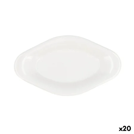 Snack tray Quid Select White Plastic 17 x 9,5 x 2 cm (20 Units) by Quid, Plates and dishes - Ref: S2711217, Price: 41,88 €, D...