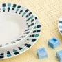 Dessert dish Quid Simetric Blue Ceramic 19 cm (12 Units) by Quid, Plates and dishes - Ref: S2711236, Price: 18,13 €, Discount: %