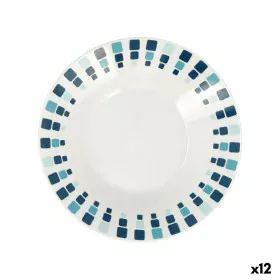 Assiette creuse Quid Simetric Bleu Céramique 20 cm (12 Unités) de Quid, Plats et plateaux - Réf : S2711238, Prix : 18,53 €, R...