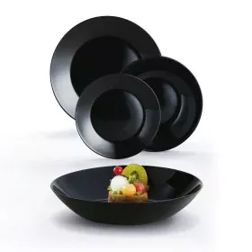 Tableware Luminarc Zelie Black Glass 18 Pieces by Luminarc, Combination Sets - Ref: S2711341, Price: 22,76 €, Discount: %