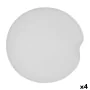 Vassoio per aperitivi Bidasoa Fosil Bianco Ceramica Allumina 31,4 x 31,2 x 4 cm (4 Unità) di Bidasoa, Piatti e teglie - Rif: ...