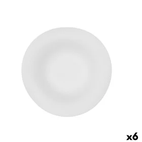 Pasta Dish Bidasoa Fosil White Ceramic 21,9 x 21,3 x 6,8 cm (6 Units) by Bidasoa, Plates and dishes - Ref: S2711465, Price: 5...