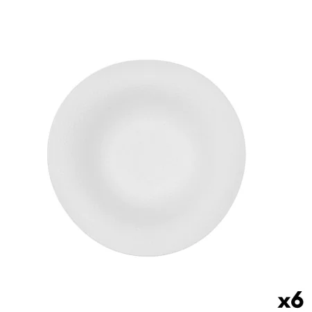 Assiette à pâtes Bidasoa Fosil Blanc Céramique 21,9 x 21,3 x 6,8 cm (6 Unités) de Bidasoa, Plats et plateaux - Réf : S2711465...