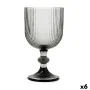 Wine glass Bidasoa Fosil Grey Glass 370 ml (6 Units) by Bidasoa, Wine glasses - Ref: S2711475, Price: 17,51 €, Discount: %