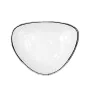 Plato Llano Quid Select Filo Blanco Negro Plástico Triangular 26 x 21 x 5,9 cm (9 Unidades) de Quid, Platos y fuentes - Ref: ...