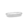 Snack tray Ariane Vital Filo White Black Ceramic Aluminium Oxide 17,3 x 2,6 x 10 cm (8 Units) by Ariane, Plates and dishes - ...