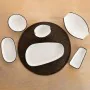 bandeja de aperitivos Ariane Vital Filo Branco Preto Cerâmica Alumina 17,3 x 2,6 x 10 cm (8 Unidades) de Ariane, Pratos e fon...