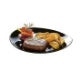 Assiette plate Luminarc Friends Time Noir verre 30 x 26 cm Viande (12 Unités) de Luminarc, Plats et plateaux - Réf : S2711542...