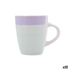 Cup Quid Kaleido Green Purple Ceramic 330 ml (12 Units) by Quid, Cups - Ref: S2711567, Price: 20,58 €, Discount: %