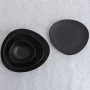 Piatto da pranzo Bidasoa Fosil Nero Ceramica Ovale 22,8 x 20,1 x 2,2 cm (9 Unità) di Bidasoa, Piatti e teglie - Rif: S2711606...