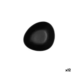 Schüssel Bidasoa Fosil Schwarz aus Keramik Oval 14 x 12,4 x 4,8 cm (12 Stück) von Bidasoa, Schalen und Schüsseln - Ref: S2711...