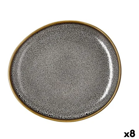 Flat Plate Ariane Jaguar Freckles Brown Ceramic Oval 25 cm (8 Units) by Ariane, Plates and dishes - Ref: S2711630, Price: 123...