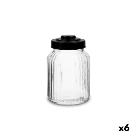 Jar Quid Maison Transparent Glass 1 L (6 Units) by Quid, Food storage - Ref: S2711812, Price: 15,80 €, Discount: %