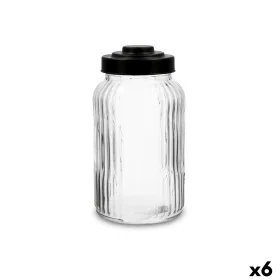 Jar Quid Maison Transparent Glass 1,25 L (6 Units) by Quid, Food storage - Ref: S2711814, Price: 18,50 €, Discount: %