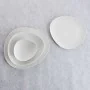 Prato de Jantar Bidasoa Fosil Branco Cerâmica Oval 28 x 24,8 x 2,5 cm (6 Unidades) de Bidasoa, Pratos e fontes - Ref: S271182...