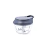 Manual mini chopper with pull cord Quid Ozon Steel Metal 13,5 x 12 x 10 cm by Quid, Spiralizers, Manual Graters & Slicers - R...