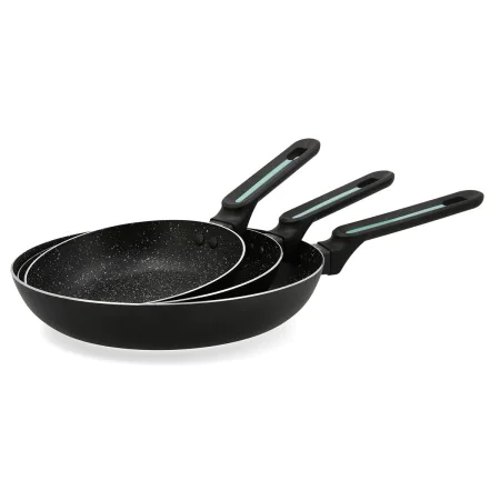 Ensemble de poêle Quid Oasis Noir Métal 3 Pièces de Quid, Jeux de casseroles et de poêles - Réf : S2711949, Prix : 25,06 €, R...