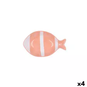 Bowl Quid Kaleido Coral Ceramic Fish 14 x 9 x 3 cm (4 Units) by Quid, Bowls and large cups - Ref: S2711954, Price: 17,17 €, D...