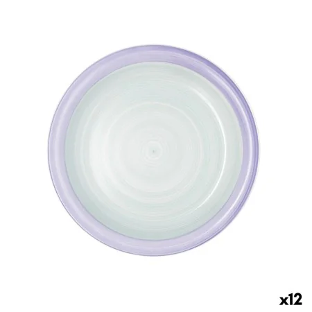 Flat Plate Quid Kaleido Green Purple Ceramic 27 cm (12 Units) by Quid, Plates and dishes - Ref: S2711972, Price: 37,47 €, Dis...