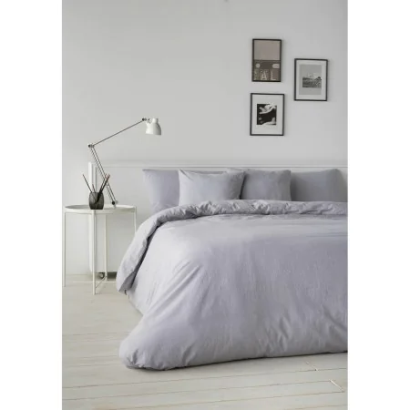 Housse de Couette Naturals Lino Gris de Naturals, Couettes et housses de couette - Réf : S2803450, Prix : 35,11 €, Remise : %