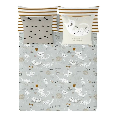 Capa nórdica Panzup Cats Casal (240 x 220 cm) de Panzup, Edredão e capas de edredão - Ref: S2806987, Preço: 39,60 €, Desconto: %