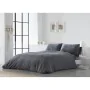 Housse de Couette Naturals ELBA Gris foncé Lit ½ persones (220 x 220 cm) de Naturals, Couettes et housses de couette - Réf : ...