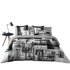 Housse de Couette Naturals DOWNTOWN Lit king size 3 Pièces 260 x 220 cm de Naturals, Couettes et housses de couette - Réf : S...