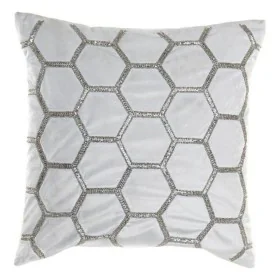 Almofada DKD Home Decor Veludo Geométrico (45 x 45 cm) de DKD Home Decor, Almofadas - Ref: S3006987, Preço: 23,45 €, Desconto: %