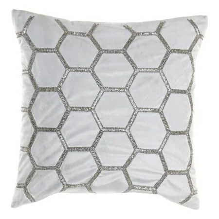 Coussin DKD Home Decor Velours Géométrique (45 x 45 cm) de DKD Home Decor, Coussins - Réf : S3006987, Prix : 20,55 €, Remise : %