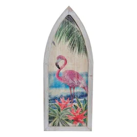 Decoração de Parede DKD Home Decor Madeira Flamimgo rosa Tropical de DKD Home Decor, Decoração de parede - Ref: S3007629, Pre...