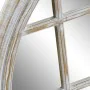 Espelho de parede DKD Home Decor Cristal Branco Ferro Madeira MDF Decapé (90 x 2 x 90 cm) de DKD Home Decor, Espelhos de pare...