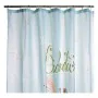 Cortina de Duche DKD Home Decor Azul de DKD Home Decor, Cortinas, ganchos e revestimentos para duche - Ref: S3009259, Preço: ...