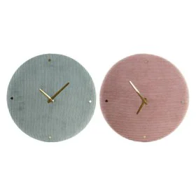 Orologio da Parete DKD Home Decor Verde Rosa 40,5 x 5,5 x 40,5 cm (2 Unità) di DKD Home Decor, Orologi da parete - Rif: S3009...