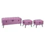 Banquette DKD Home Decor 8424001565399 Multicouleur Fuchsia Métal Bois MDF 120 x 42 x 53 cm de DKD Home Decor, Chaises - Réf ...