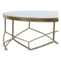 Table d'appoint DKD Home Decor Doré Métal Blanc Marbre 46 x 46 x 57 cm de DKD Home Decor, Tables - Réf : S3010945, Prix : 182...