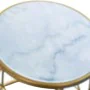 Table d'appoint DKD Home Decor Doré Métal Blanc Marbre 46 x 46 x 57 cm de DKD Home Decor, Tables - Réf : S3010945, Prix : 182...