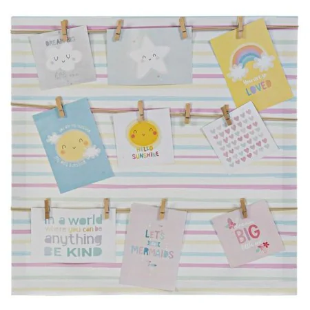 Fotorahmen DKD Home Decor Sunshine Bunt Leinwand Baby 50 x 2 x 50 cm von DKD Home Decor, Wand- und Tischrahmen - Ref: S301152...