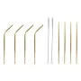 Reusable Drinking Straw DKD Home Decor Golden Stainless steel by DKD Home Decor, Straws - Ref: S3012380, Price: 8,22 €, Disco...